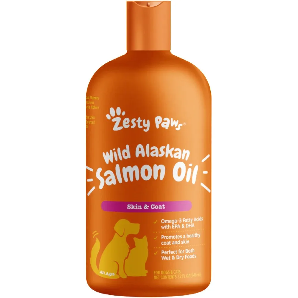 10% OFF: Zesty Paws Wild Alaskan Salmon Oil Supplement For Cats & Dogs