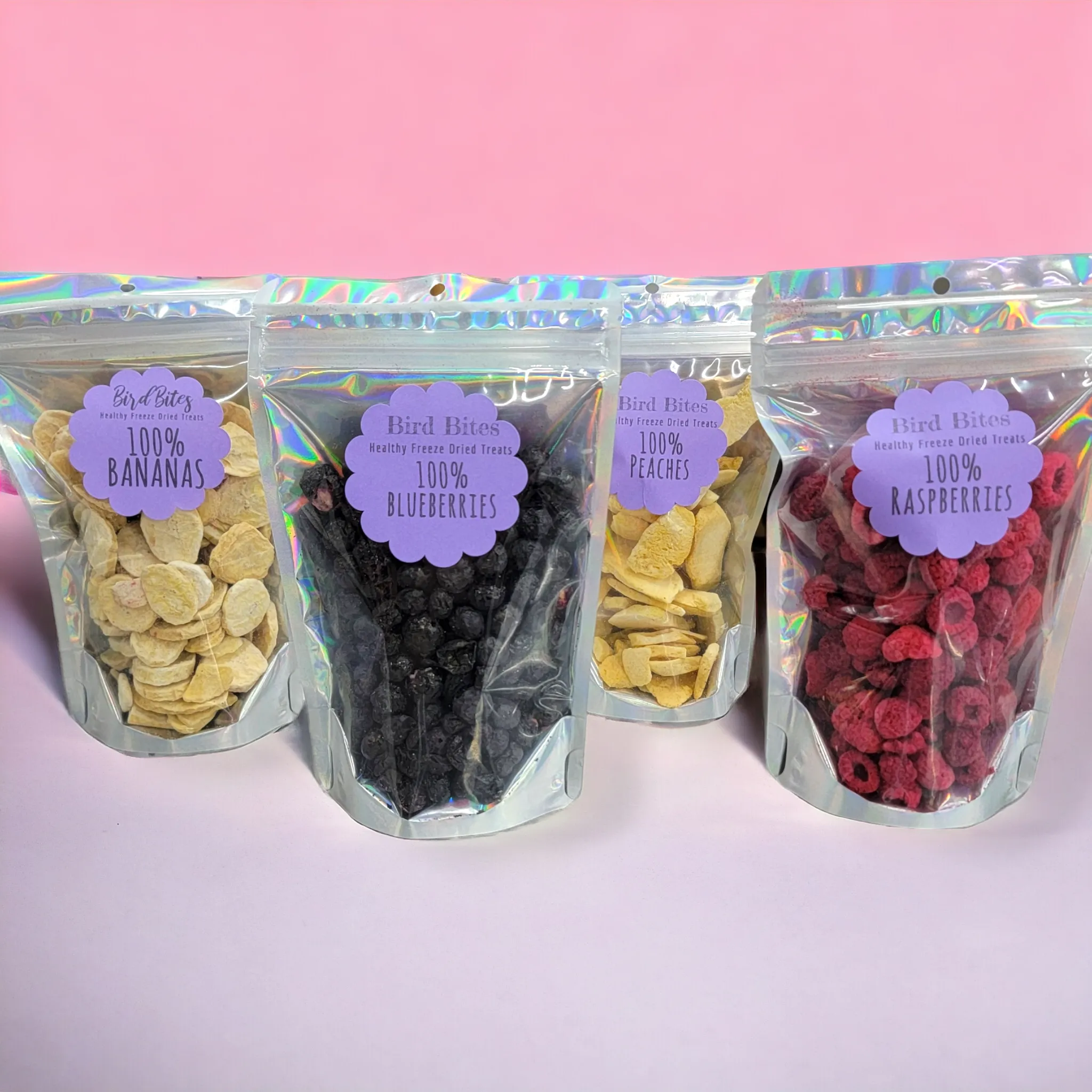 100% Raspberries - 1.5 Cups - Bird Bites Healthy Freeze Dried Treats