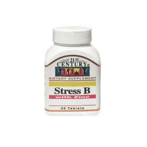 21st Century Stress B With Zinc 30 Tablets