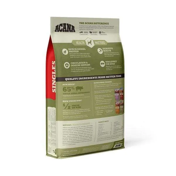 ACANA Singles Pork & Squash Recipe Grain Free Dry Dog Food