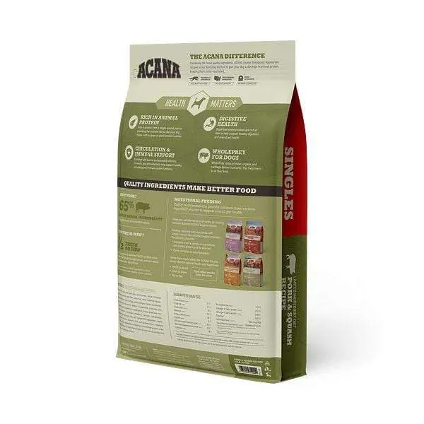 ACANA Singles Pork & Squash Recipe Grain Free Dry Dog Food