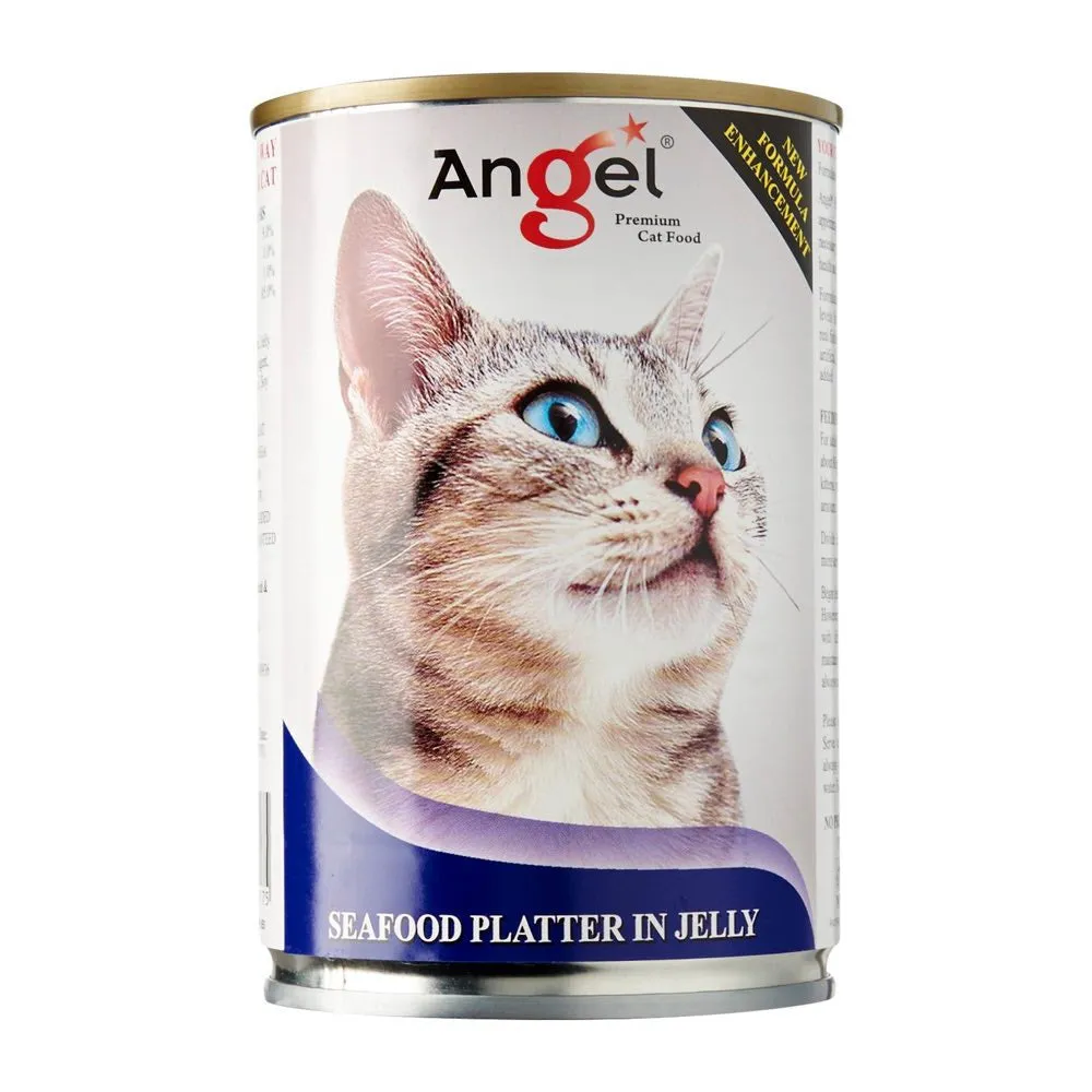 Angel Seafood Platter In Jelly Canned Cat Food 400g