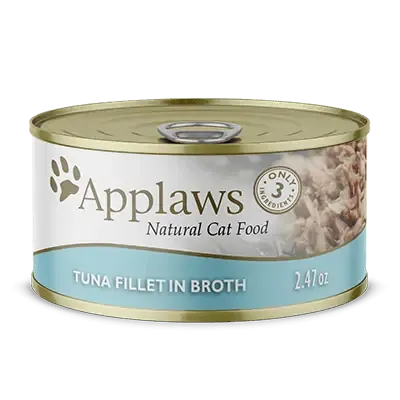 Applaws Tuna Fillet In Broth, Wet Cat Food, Case Of 24