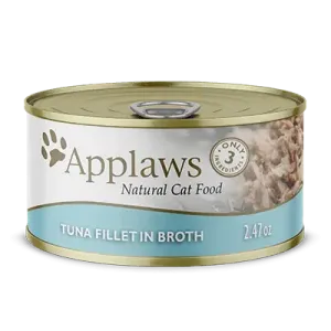 Applaws Tuna Fillet In Broth, Wet Cat Food, Case Of 24