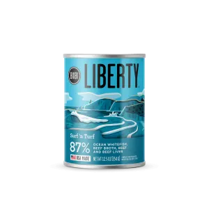 BIXBI LIBERTY Surf 'n Turf Canned Wet Dog Food