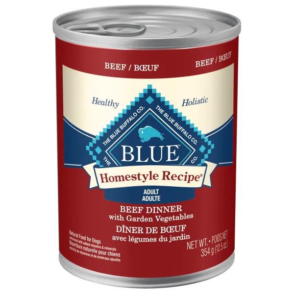 BLUE Homestyle Recipe Beef Dinner Canned Dog Food