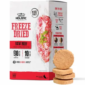 'BUNDLE DEAL': Absolute Holistic Patties Beef Grain-Free Freeze-Dried Cat Food 12.7oz