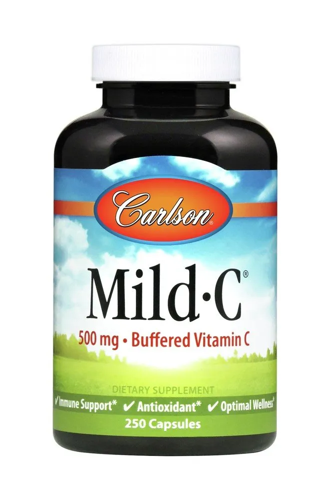 Carlson Laboratories Mild C Caps 500mg 250 Capsule