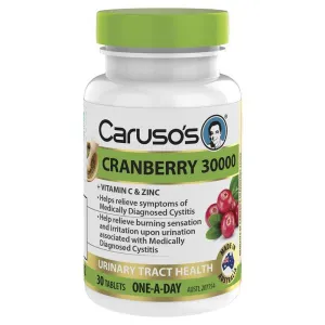 Carusos  Cranberry 30000 30 Tablets