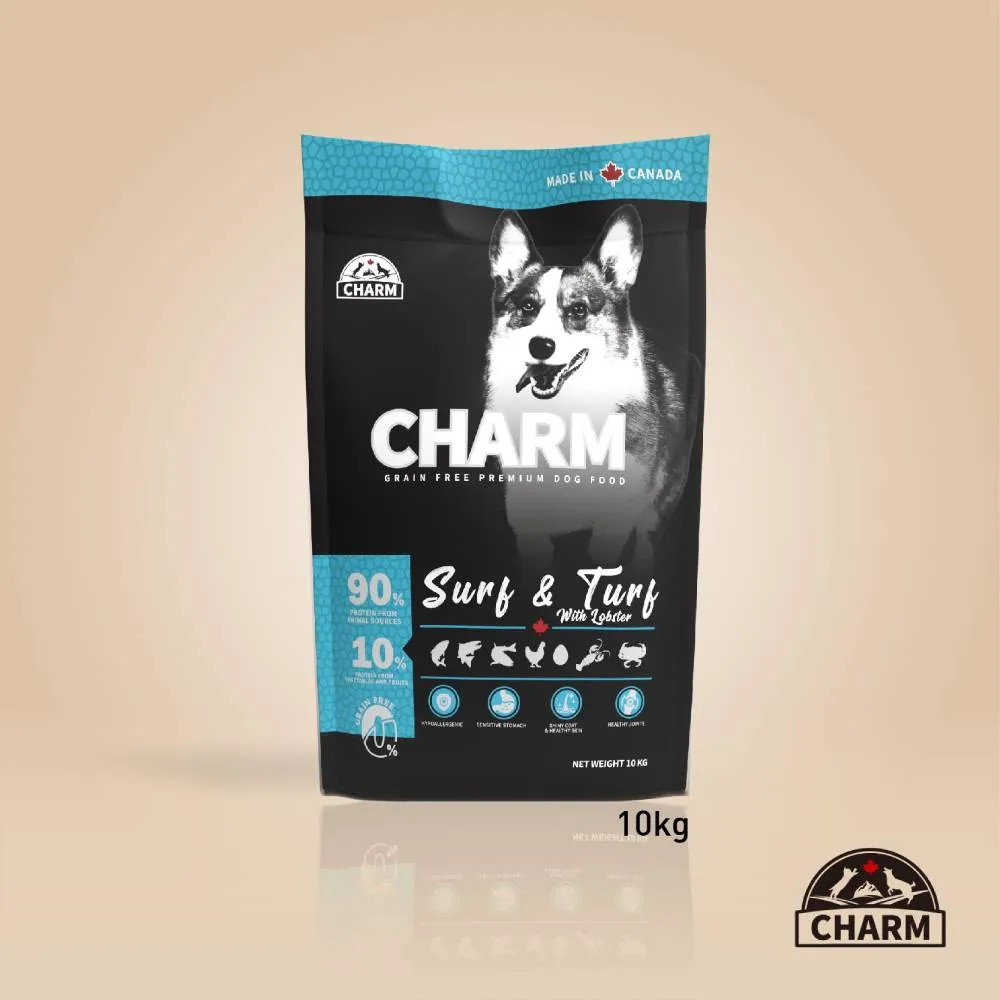 Charm Dog Surf & Turf With Lobster Grain Free Premium Food 10kg