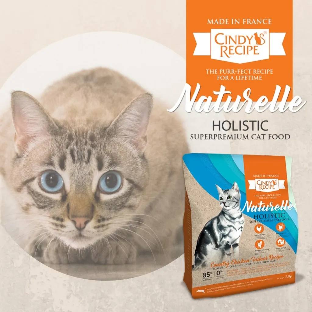 Cindy's Recipe Naturelle Holistic Dry Cat Food 1.5kg Original Packaging - Urinary Chicken Salmon