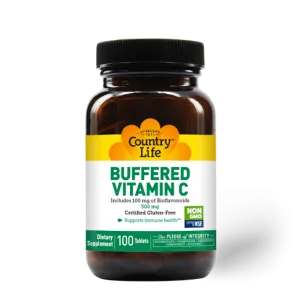 Country Life Buffered Vitamin C with Bioflavonoids 500mg Tablets