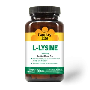 Country Life L-Lysine 1000 mg 100 Tablets