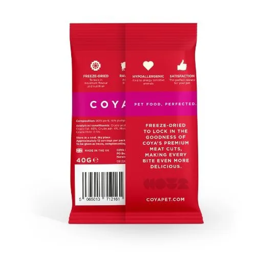 Coya Adult Freeze Dried Dog Treats Pork 40g