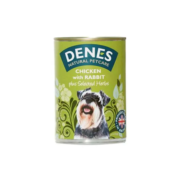 Denes Adult Dog Rabbit Chicken & Herbs 12 x 400g