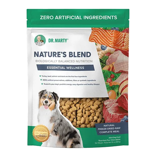 Dr. Marty Freeze Dried Nature's Blend Essential Wellness Dog Food