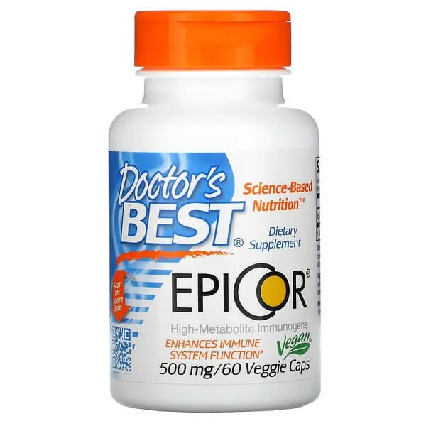 Epicor, Doctor's Best, 500 mg, 60 Veggie Caps