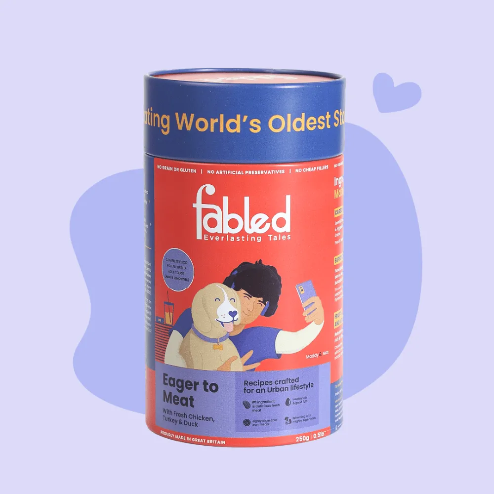 Fabled Eager to Meat Fresh Chicken Turkey and Duck Adult Dog Dry Food (Buy 1 Get 1) (Limited Shelf Life)