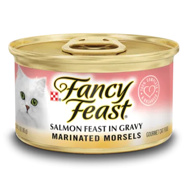 Fancy Feast Marinated Morsels Salmon Feast in Gravy Wet Cat Food