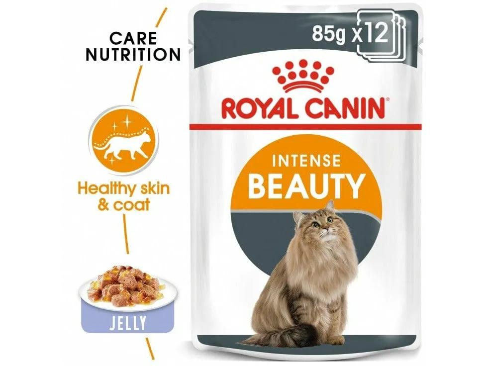 Feline Care Nutrition Hair & Skin Jelly (INTENSE BEAUTY) (WET FOOD - Pouche) 85G