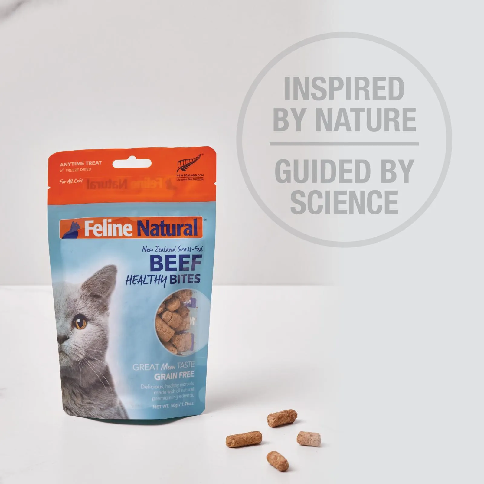 Feline Natural Lamb Healthy Bites Freeze Dried Cat Treats 50g^^^