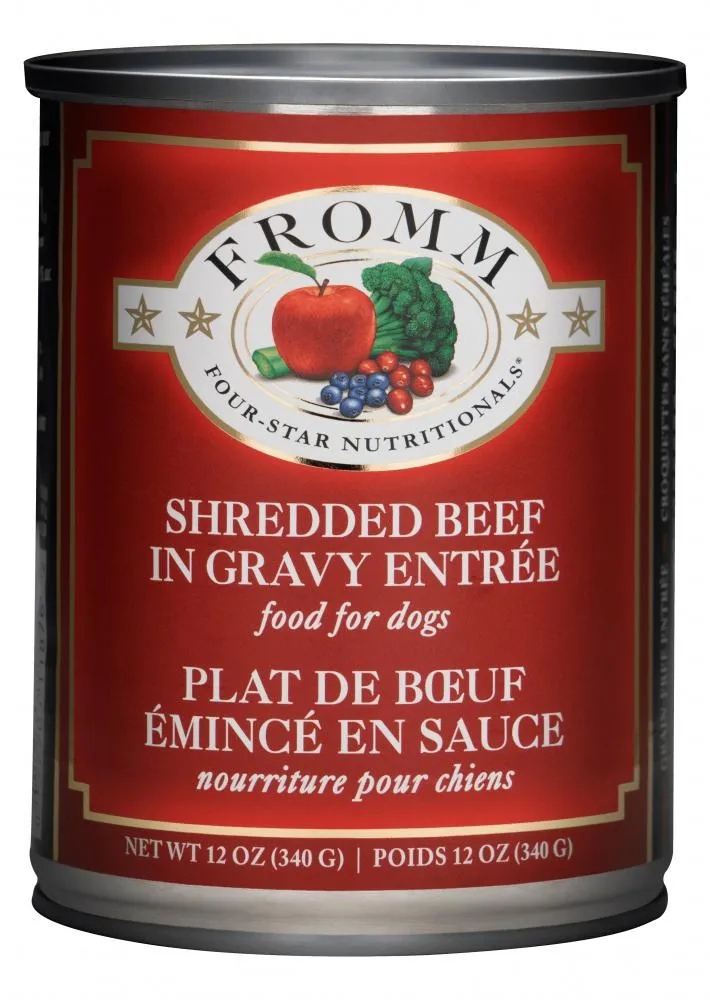 Fromm Four-Star Nutritionals Shredded Beef in Gravy Wet Dog Food