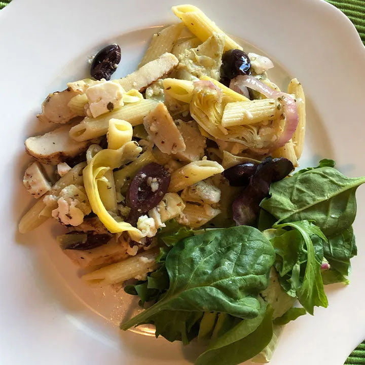 Greek Style Chicken & Penne Pasta (Healthy'ish Selection)