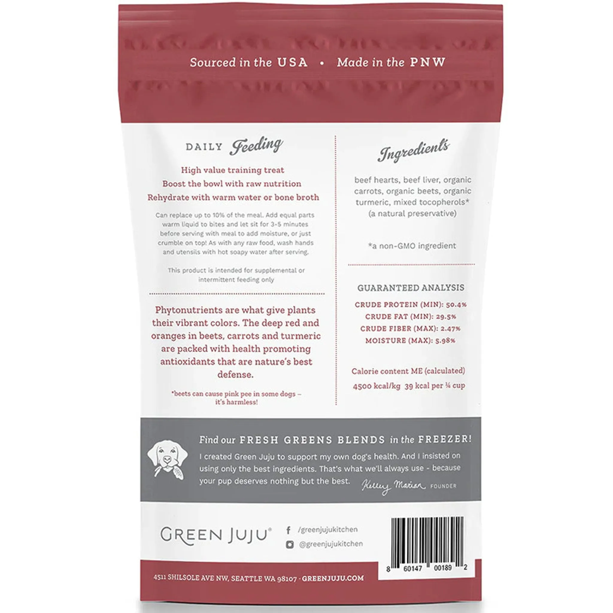 Green Juju Freeze-Dried Beef Treats