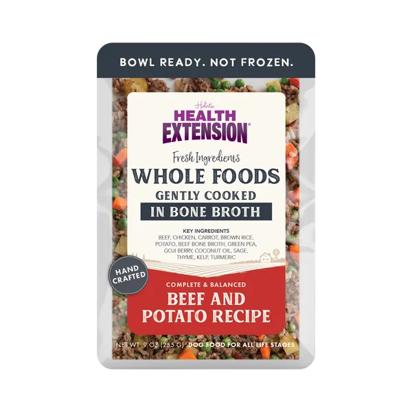 Health Extension Gently Cooked Beef and Potato Recipe for Dogs (9 oz Pouch)