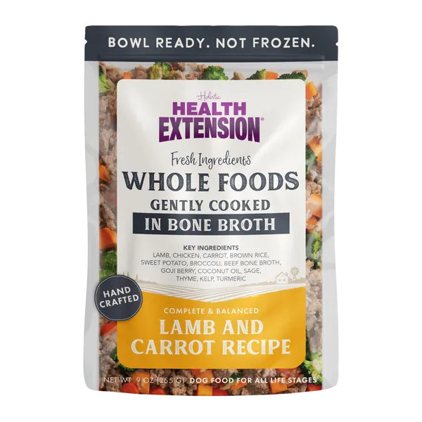 Health Extension Gently Cooked Lamb And Carrot Recipe for Dogs (9 oz Pouch)