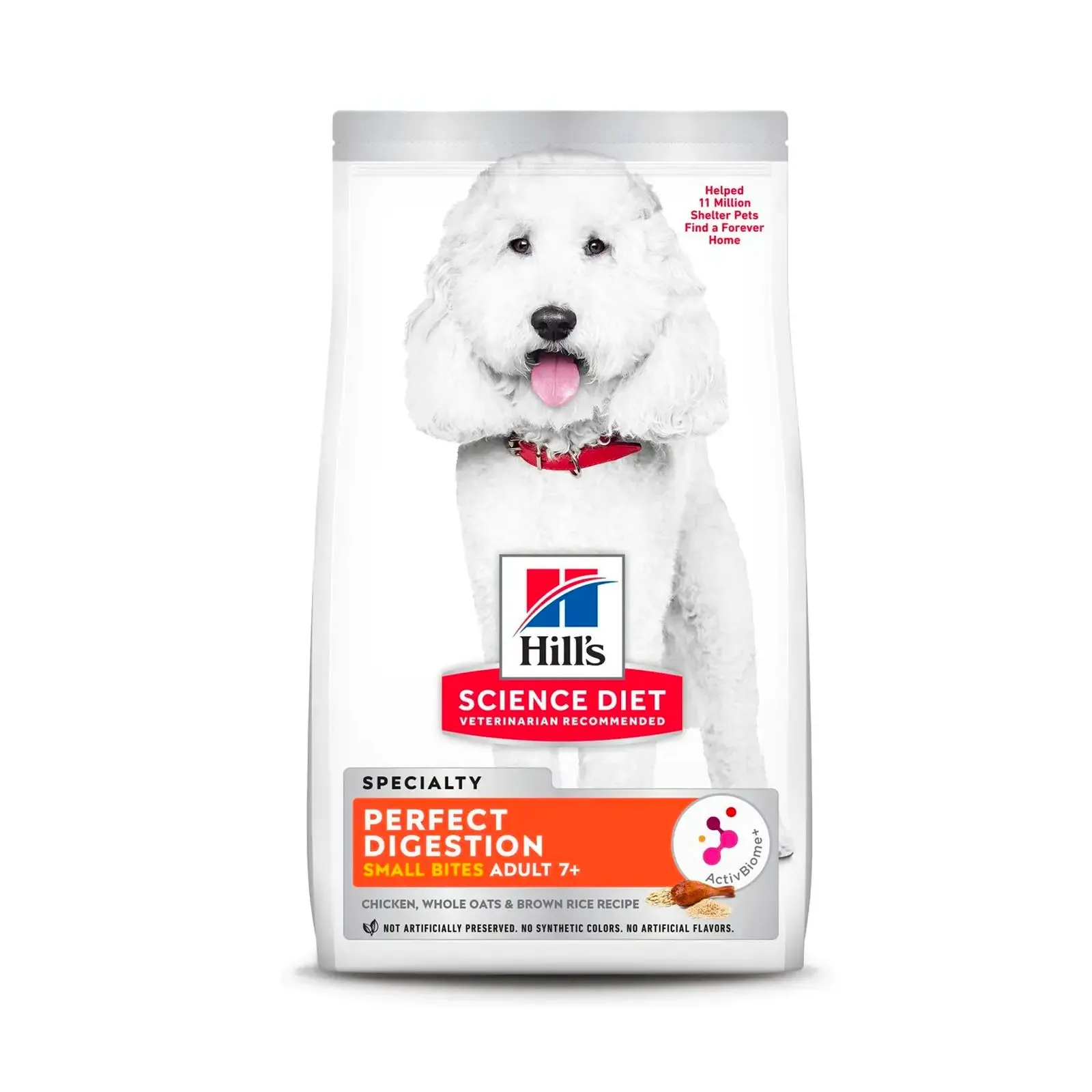 Hill's Science Diet (Specialty) - Perfect Digestion Canine Adult 7  Small Bite Chicken, Whole Oats& Brown Rice 3.5lbs