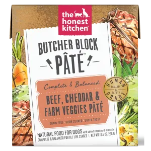 Honest Kitchen Butcher Block Pate - Beef, Cheddar & Farm Veggies 298g