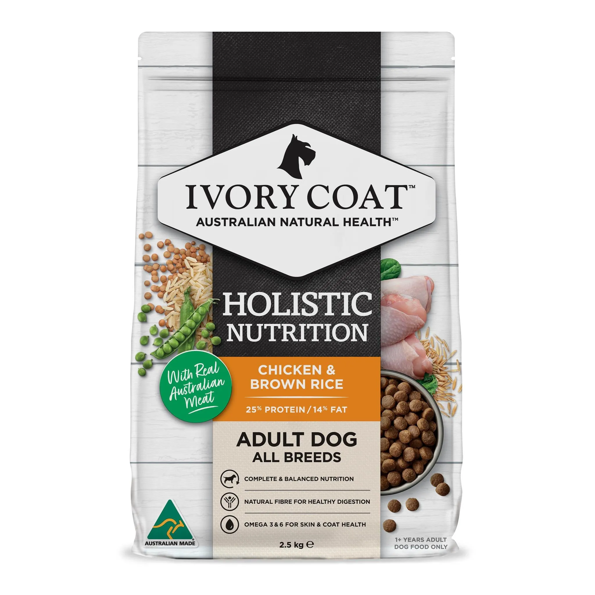 Ivory Coat Holistic Nutrition Adult Chicken & Brown Rice Dry Dog Food