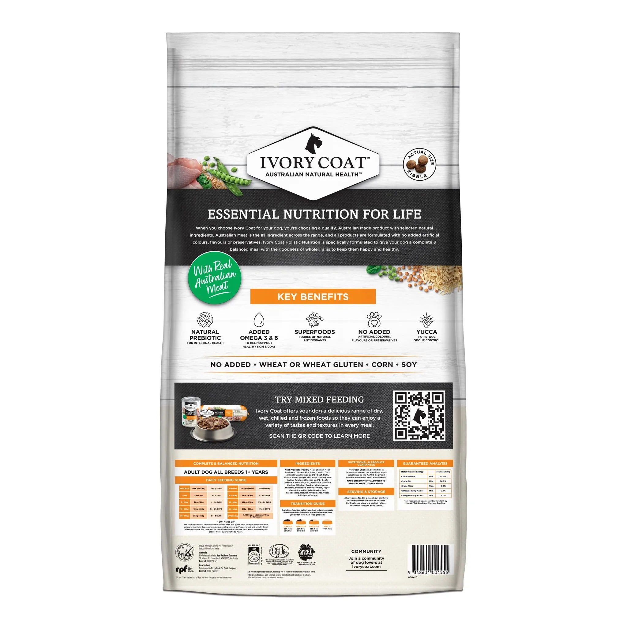 Ivory Coat Holistic Nutrition Adult Chicken & Brown Rice Dry Dog Food