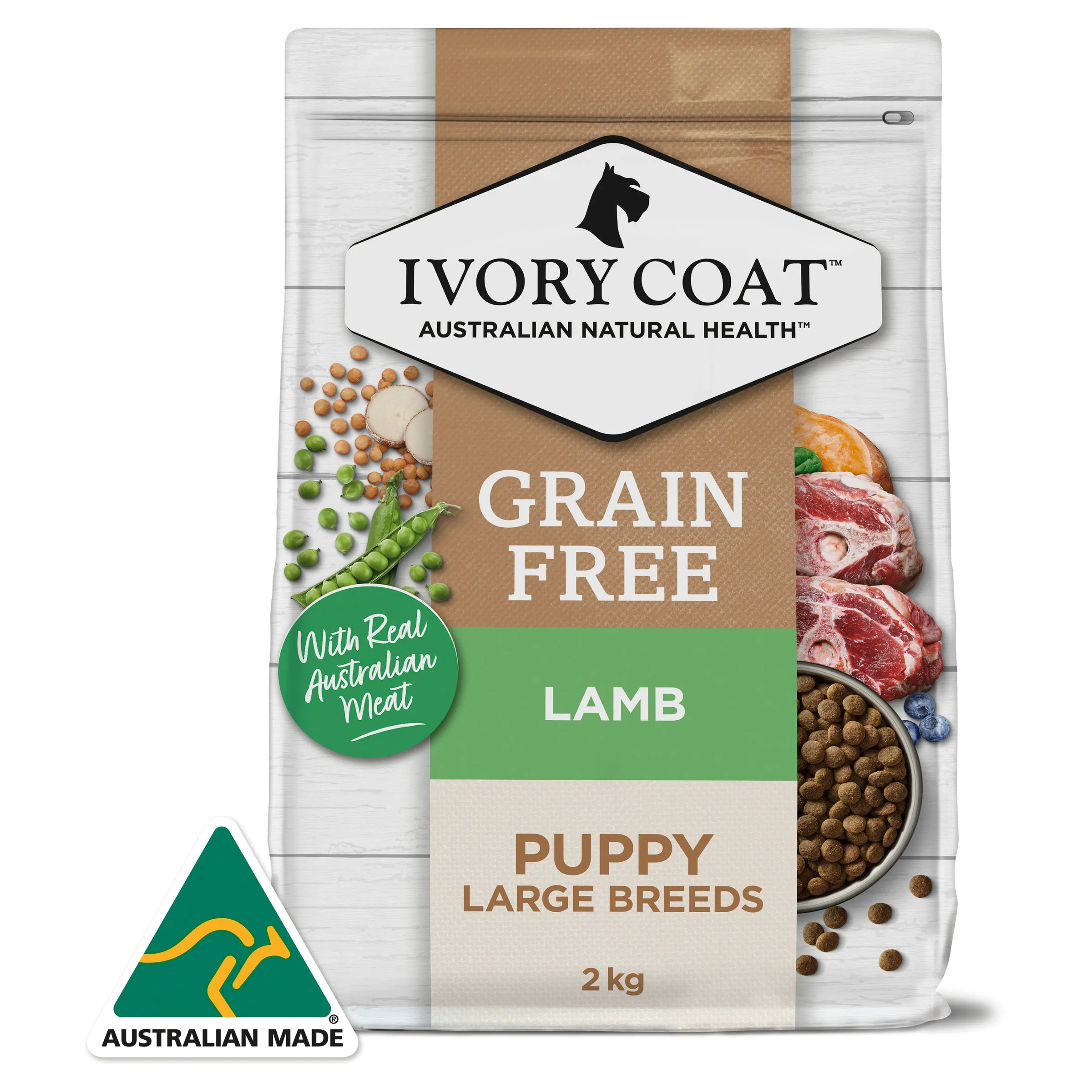 Ivory Coat Puppy Grain Free Large Breed Lamb Dry Dog Food