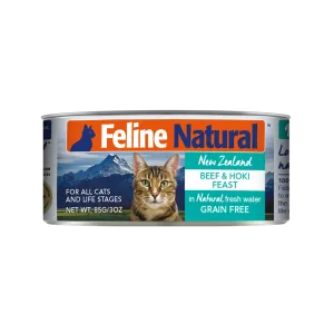 K9 Feline Natural Beef & Hoki Feast 85g