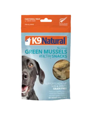 K9 Natural Green Mussels Healthy Snacks 1.76-oz, Dog Treats