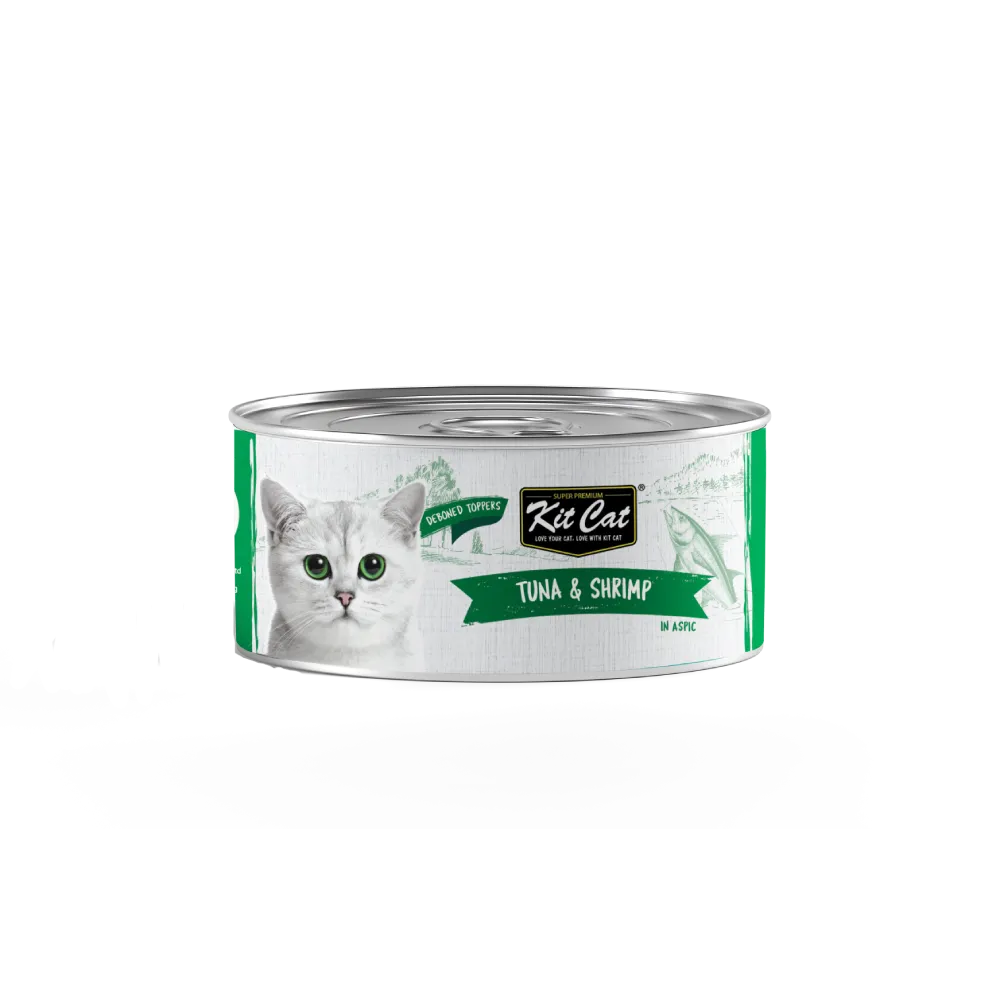 KitCat Super Premium Deboned Tuna & Shrimp Toppers 80g