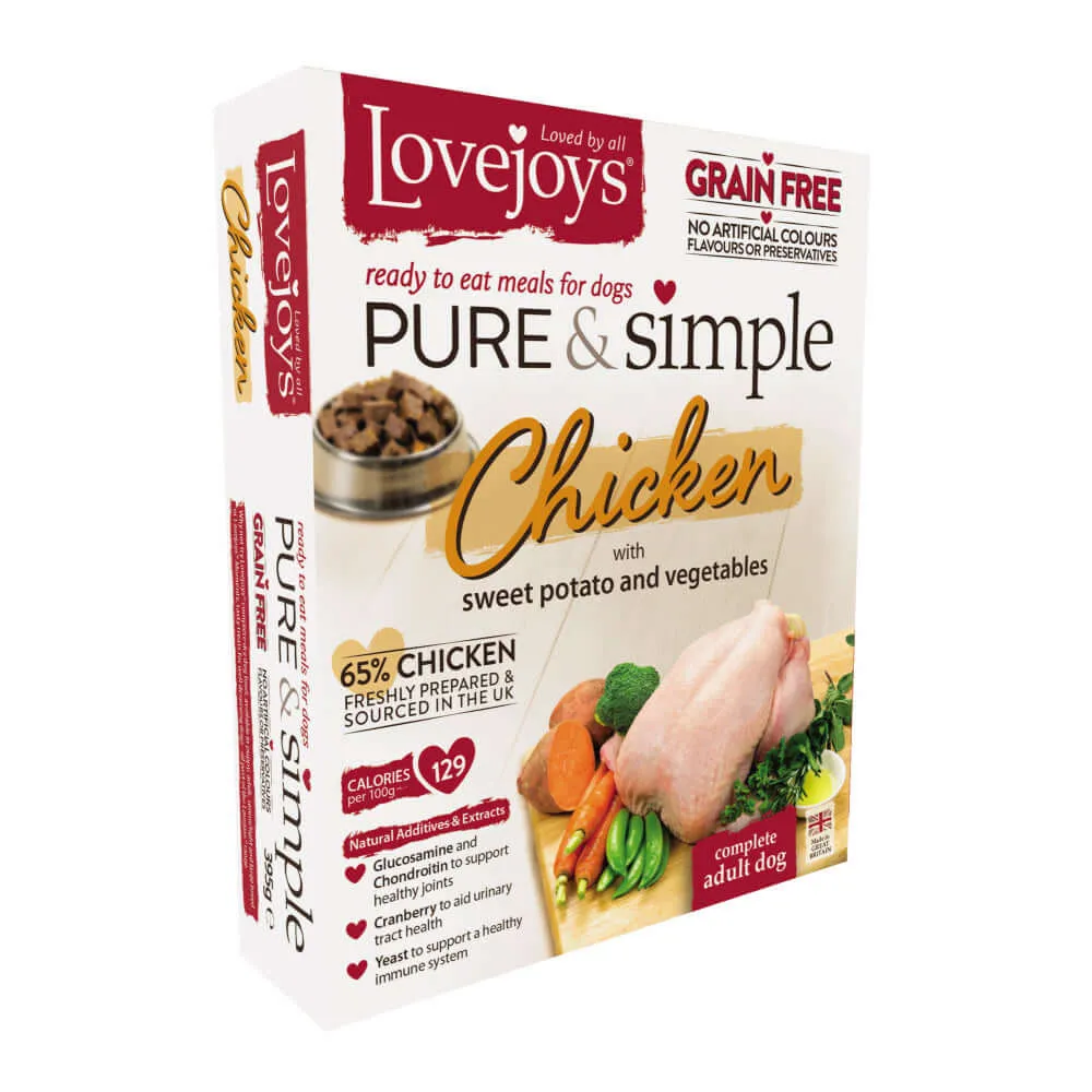 Lovejoys Chicken Pure & Simple Grain Free Complete Adult Wet Dog Food