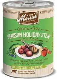 Merrick Canned Dog Food - Venison Holiday Stew