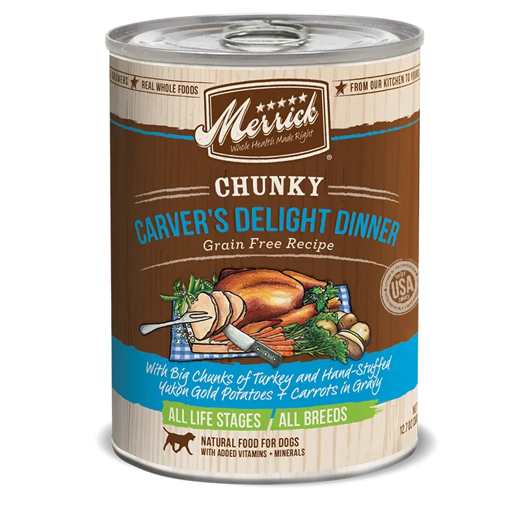 Merrick Chunky Carver's Delight Dinner Wet Dog Food