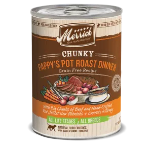 Merrick Chunky Pappy's Pot Roast Dinner Wet Dog Food