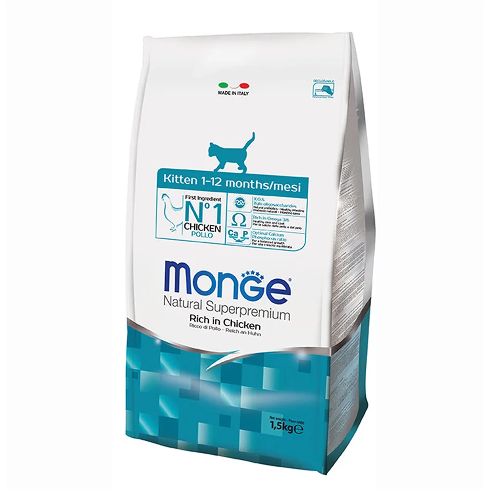 Monge Cat Natural Superpremium Kitten Rich in Chicken 1.5kg