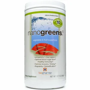 Nanogreens10 Strawberry 12.7 oz by BioPharma Scientific