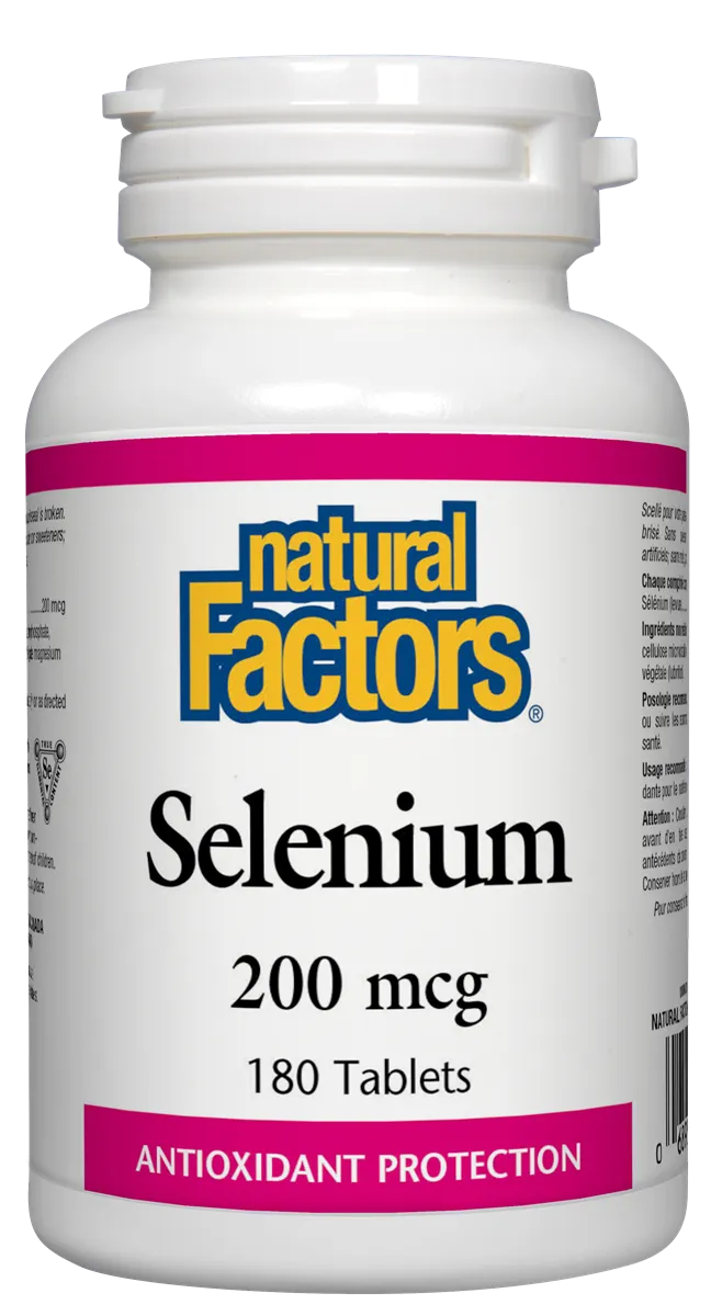 Natural Factors Selenium (200mcg) (180 Tabs)