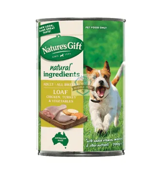 Nature's Gift Turkey Chicken & Vegetable Dog Canned Food