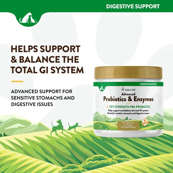 NaturVet Advanced Probiotics & Enzymes Powder