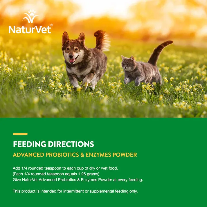 NaturVet Advanced Probiotics & Enzymes Powder