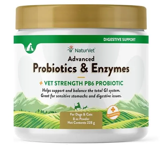 NaturVet Advanced Probiotics & Enzymes Powder