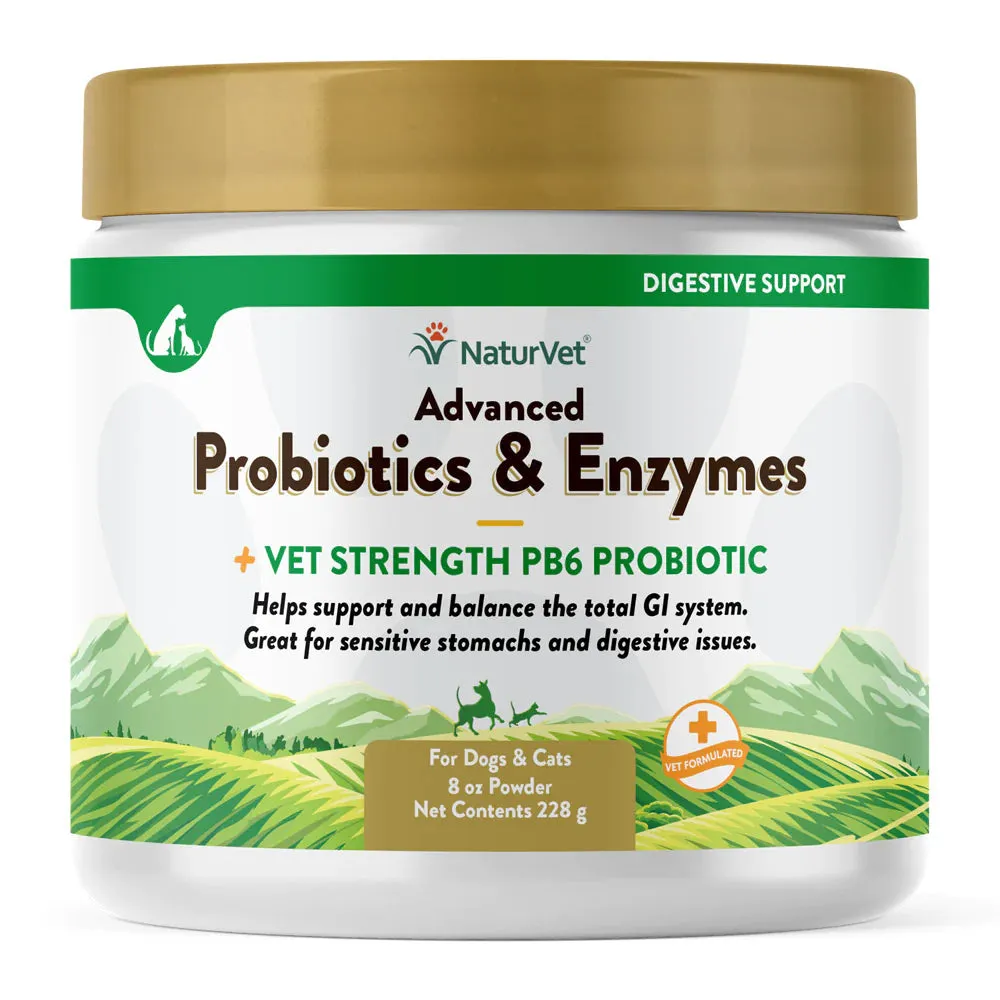 NaturVet Advanced Probiotics & Enzymes Powder